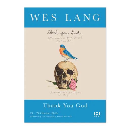Wes Lang - Thank You God Poster: Thank you God.