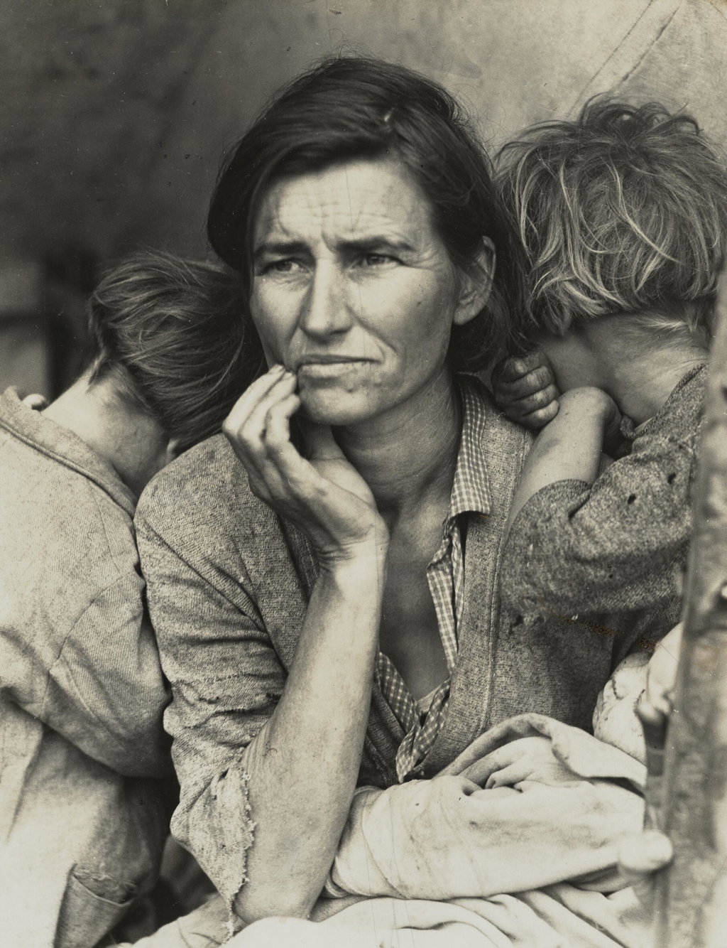 Migrant Mother, Nipomo, California, 1936 by Dorothea Lange sold for $166,400. Image courtesy of Christie's