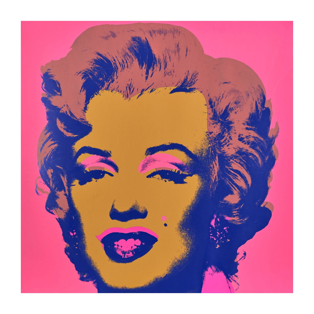 Marilyn Monroe (Marilyn) by Andy Warhol sold for $128,800. Image courtesy of Bonhams Cornette de Saint Cyr