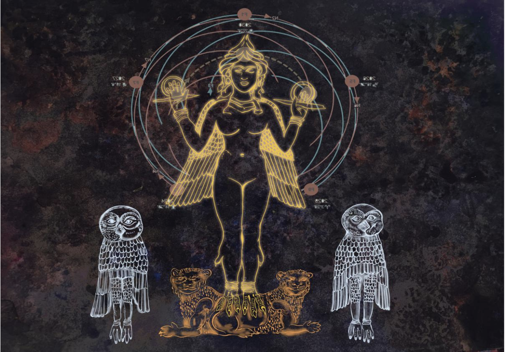 Chitra Ganesh, Journey to the Great Below (animation still), 2026. Courtesy the artist