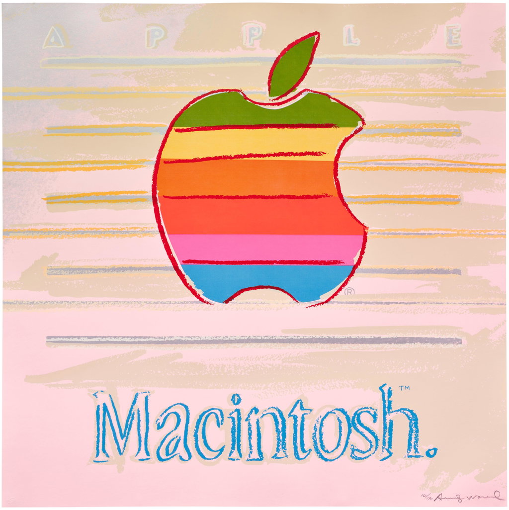 Apple, from Ads by Andy Warhol sold for $270,900. Image courtesy of Phillips