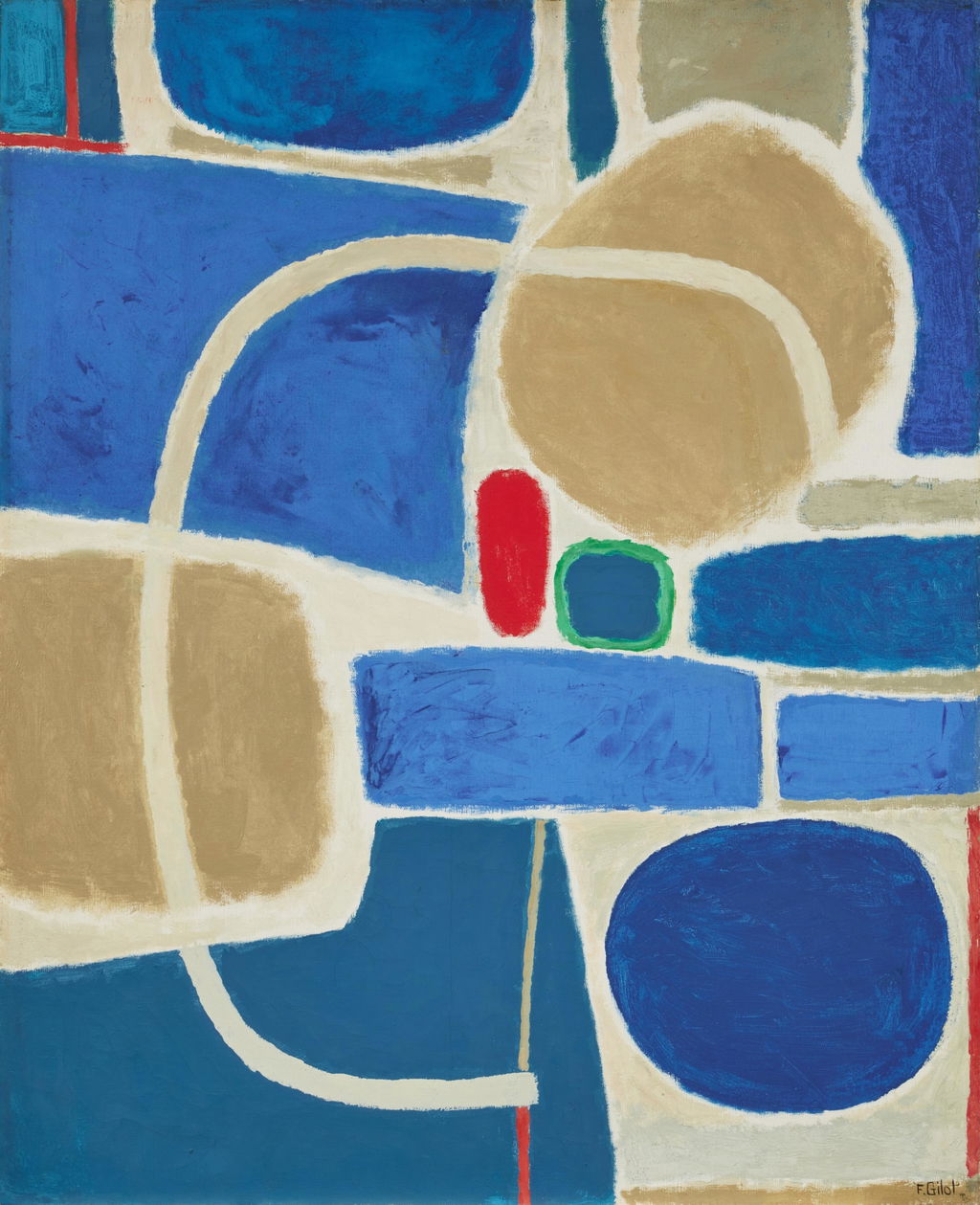 Navigation bleue by Francoise Gilot sold for $140,800. Image courtesy of Sotheby's