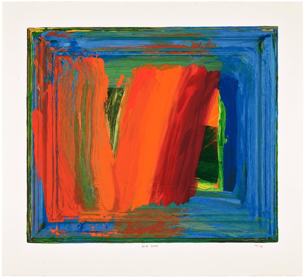 Bamboo by Howard Hodgkin sold for $41,300 (1276% above estimate). Image courtesy of Phillips