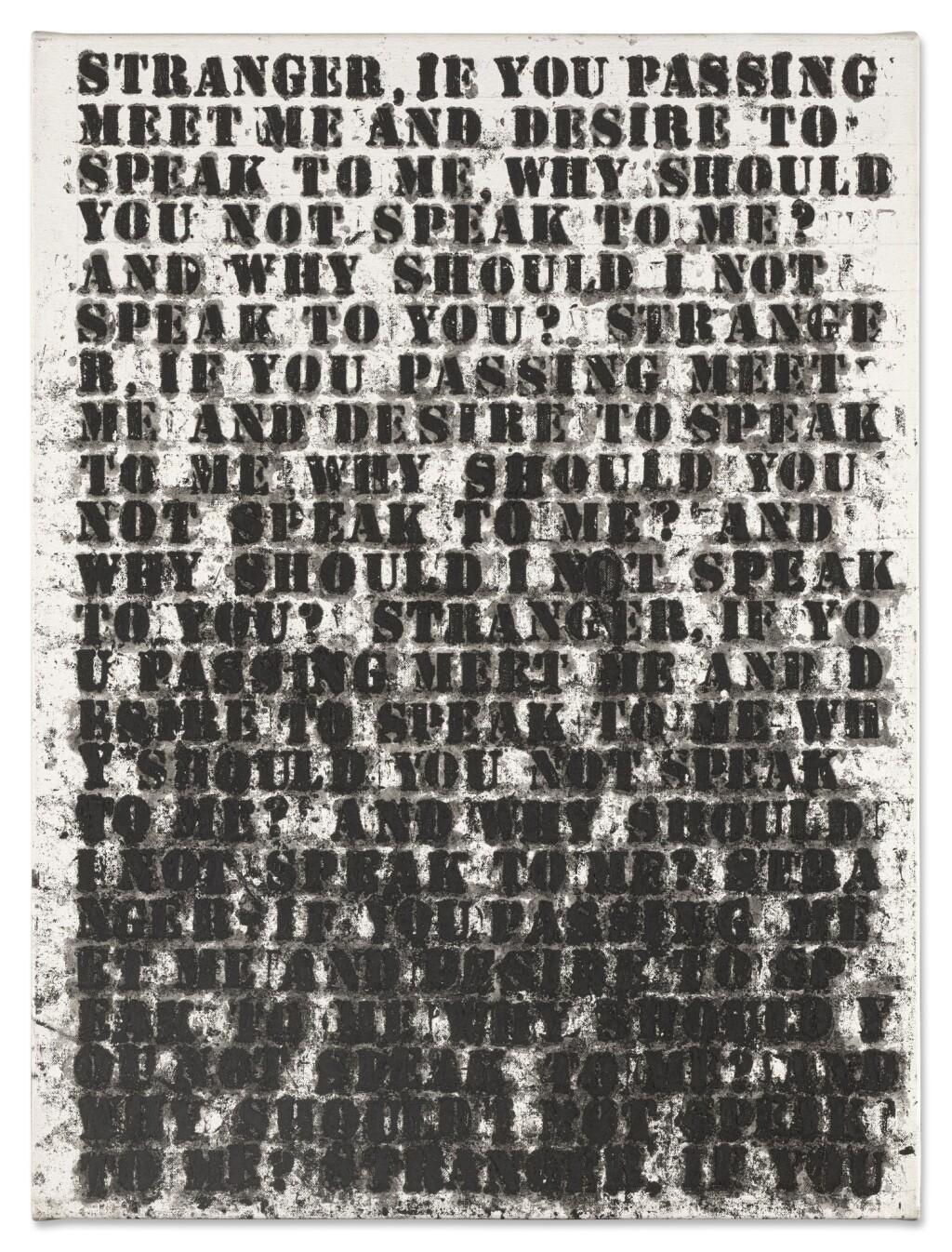 Whitman #2 (Study). Image courtesy of Sotheby's