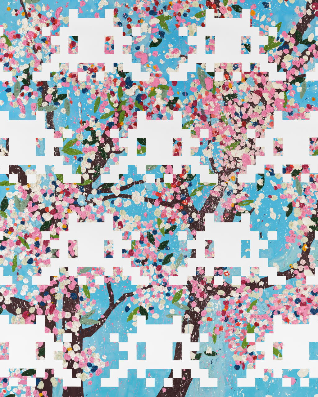 Invaded & Commanded Blossom by Fairey, Hirst & Invader | HENI Editions