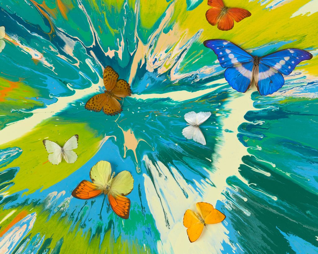 Beautiful Natural and Authentic Love Painting (with Butterflies) 4