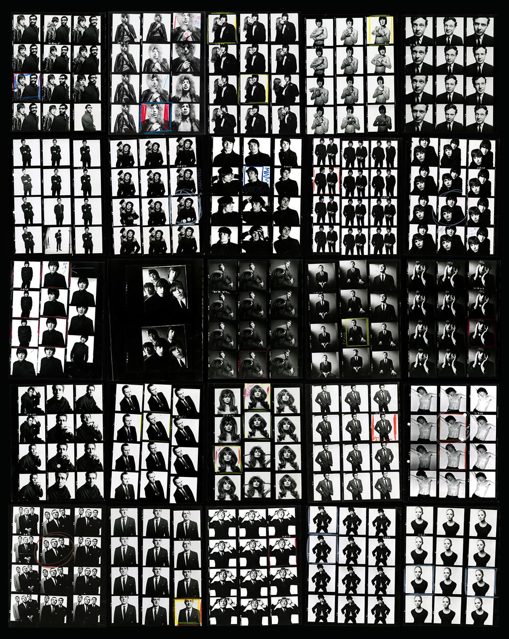 David Bailey: The Pin-Ups Contact Sheets | HENI Exhibitions
