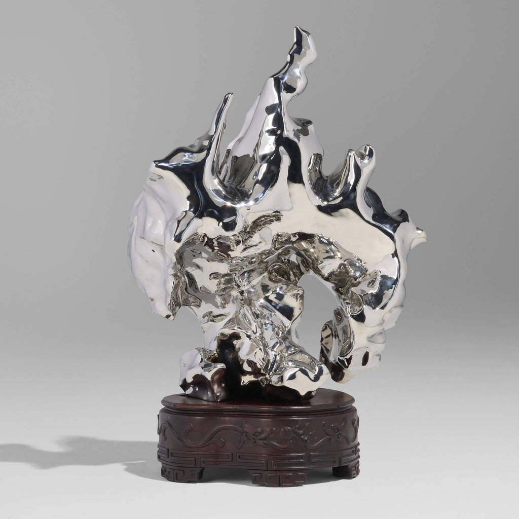 Artificial Rock No. 81 by Zhan Wang sold for $38,400. Image courtesy of Rago