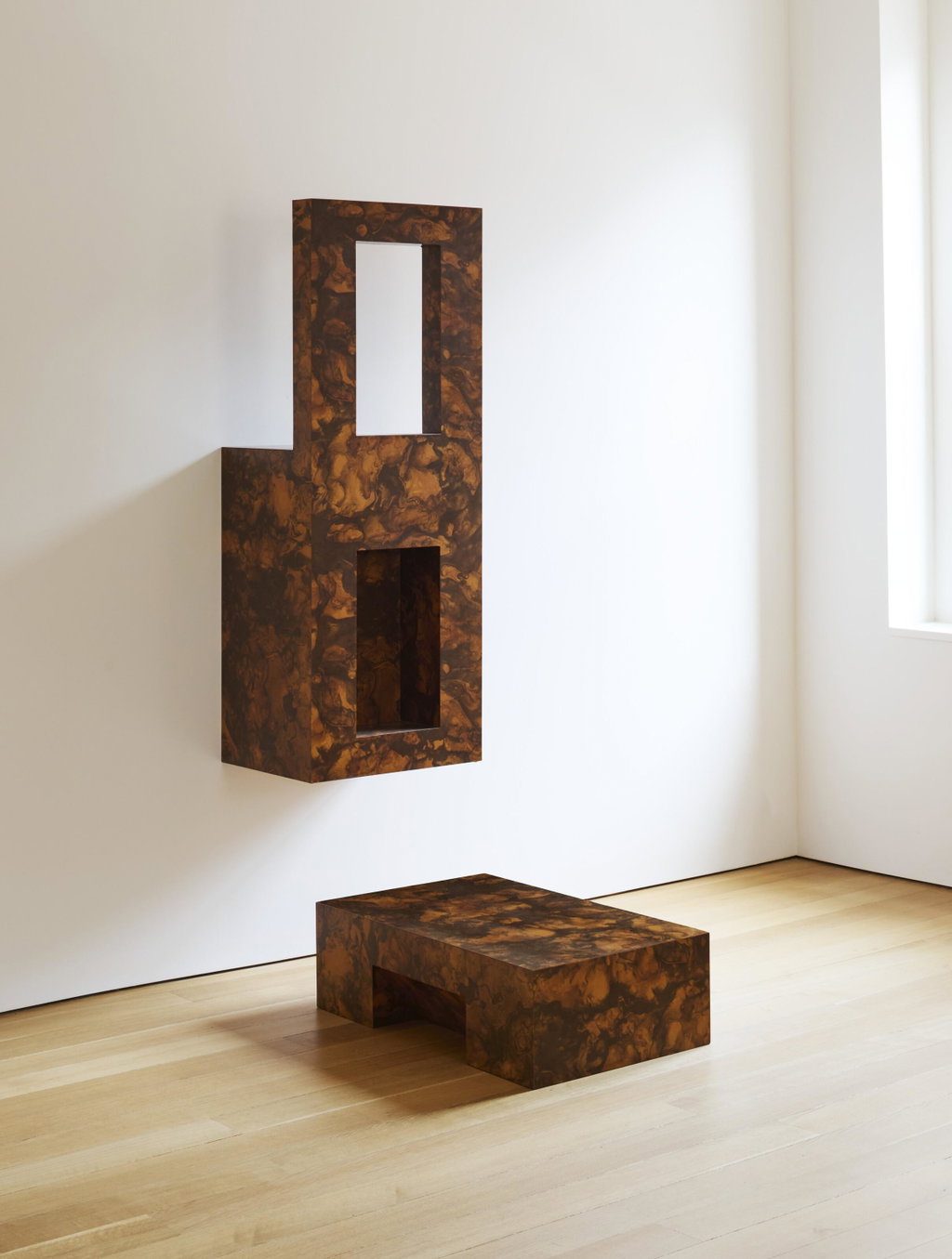 Two-Part Invention by Richard Artschwager sold for $635,000 (958% above estimate). Image courtesy of Christie's