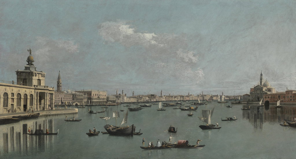 Venice, the Bacino di San Marco from the Canale della Giudecca by Bernardo Bellotto estimated at $5.34m (low) to $8.01m (high). Image courtesy of Christie's