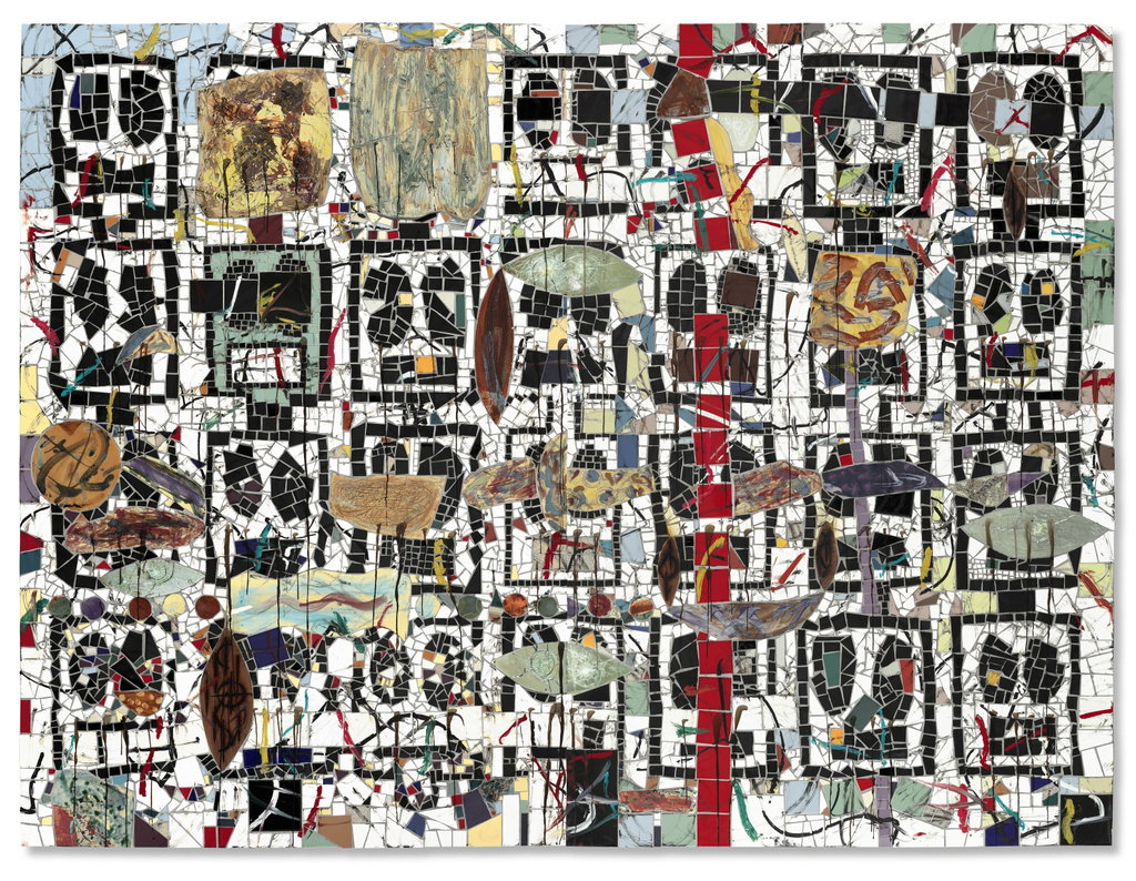 Untitled Broken Crowd by Rashid Johnson sold for $1.26m. Image courtesy of Christie's