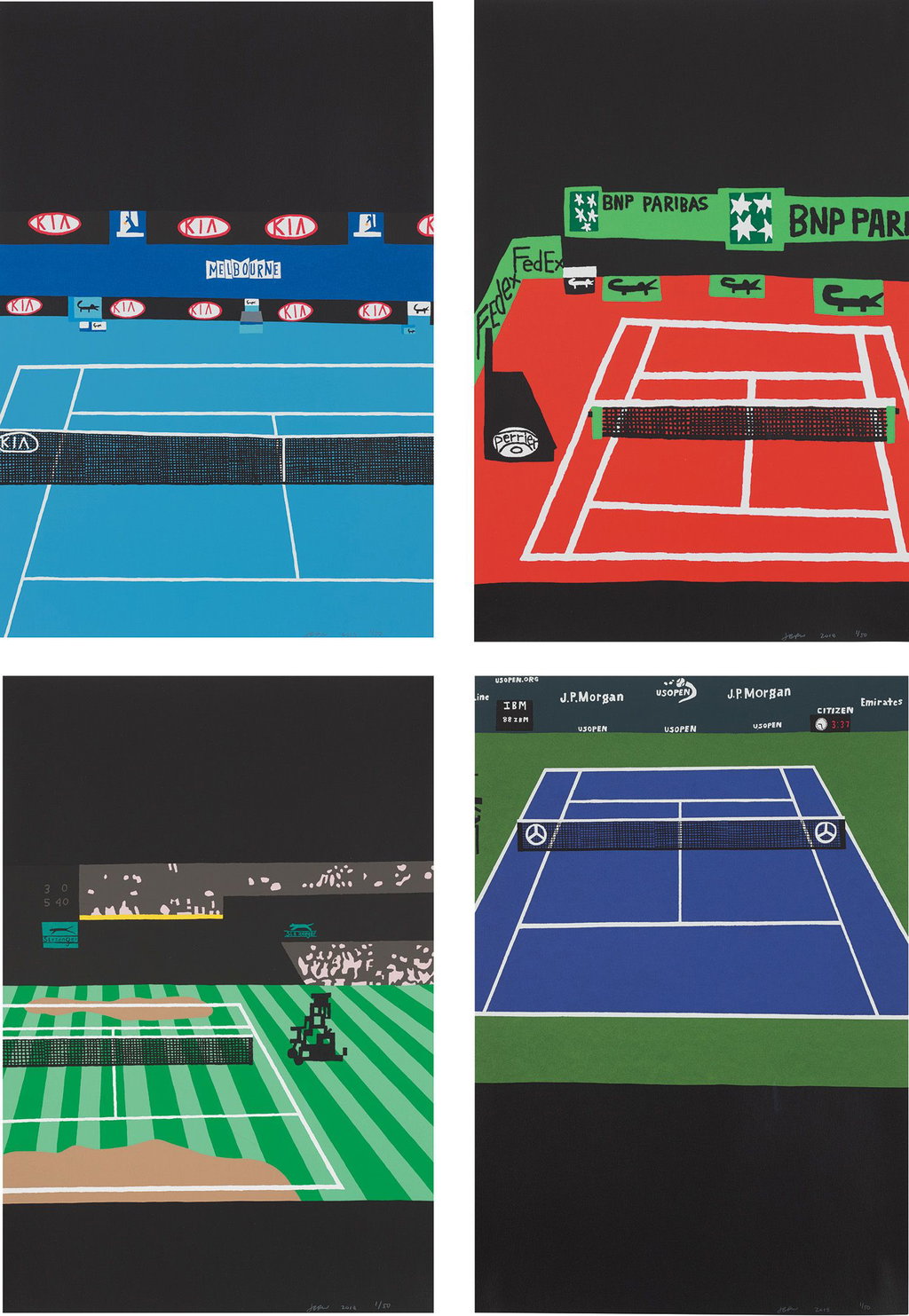 Four Majors by Jonas Wood sells for $133,400