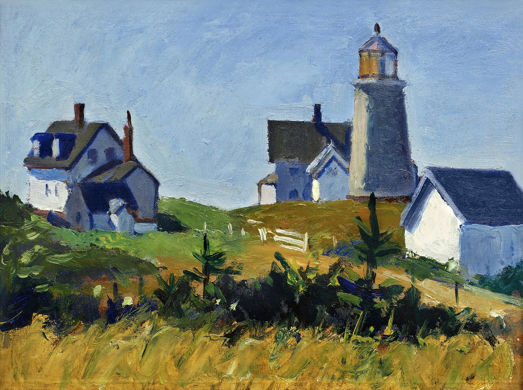 Monhegan Lighthouse by Edward Hopper estimated at $1.2m (low) to $1.8m (high). Image courtesy of Sotheby's