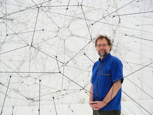 tomás saraceno's largest ever exhibition in germany transforms haus der kunst into a multispecies landscape