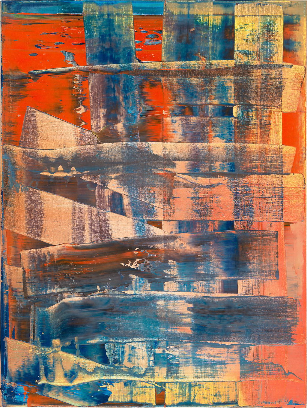 Abstraktes Bild by Gerhard Richter sold for $2.73m. Image courtesy of Christie's