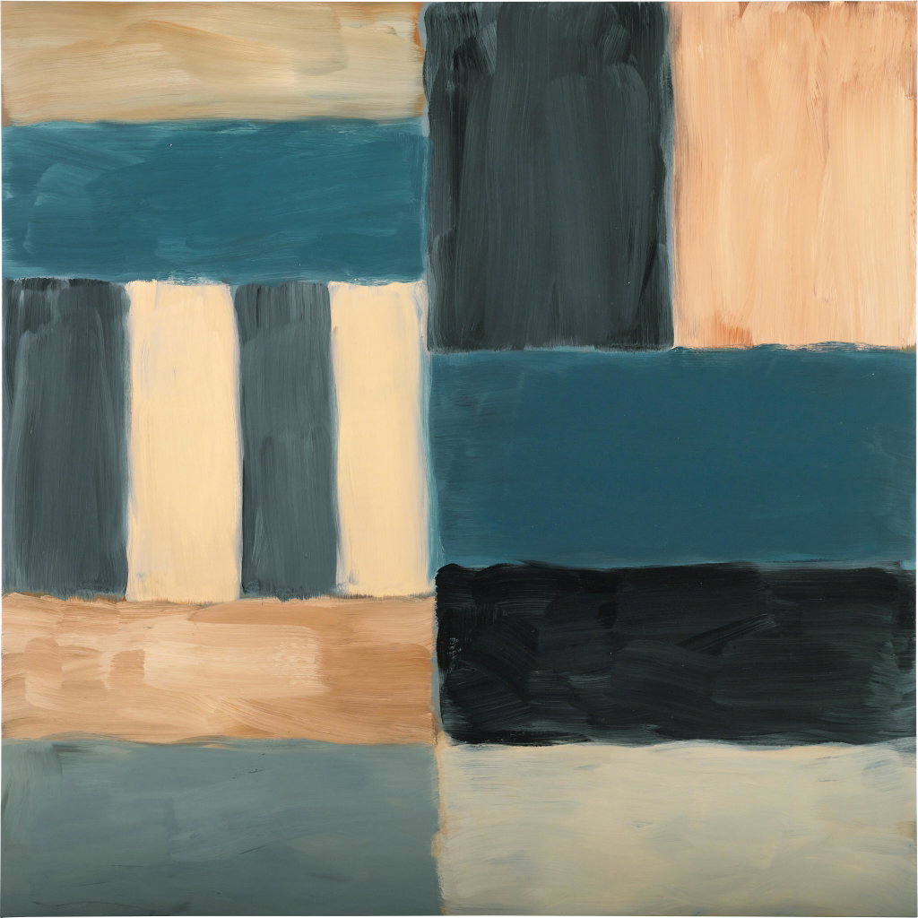 Wall of Light Sea Blue by Sean Scully estimated at $662,300 (low) to $1.06m (high). Image courtesy of Sotheby's