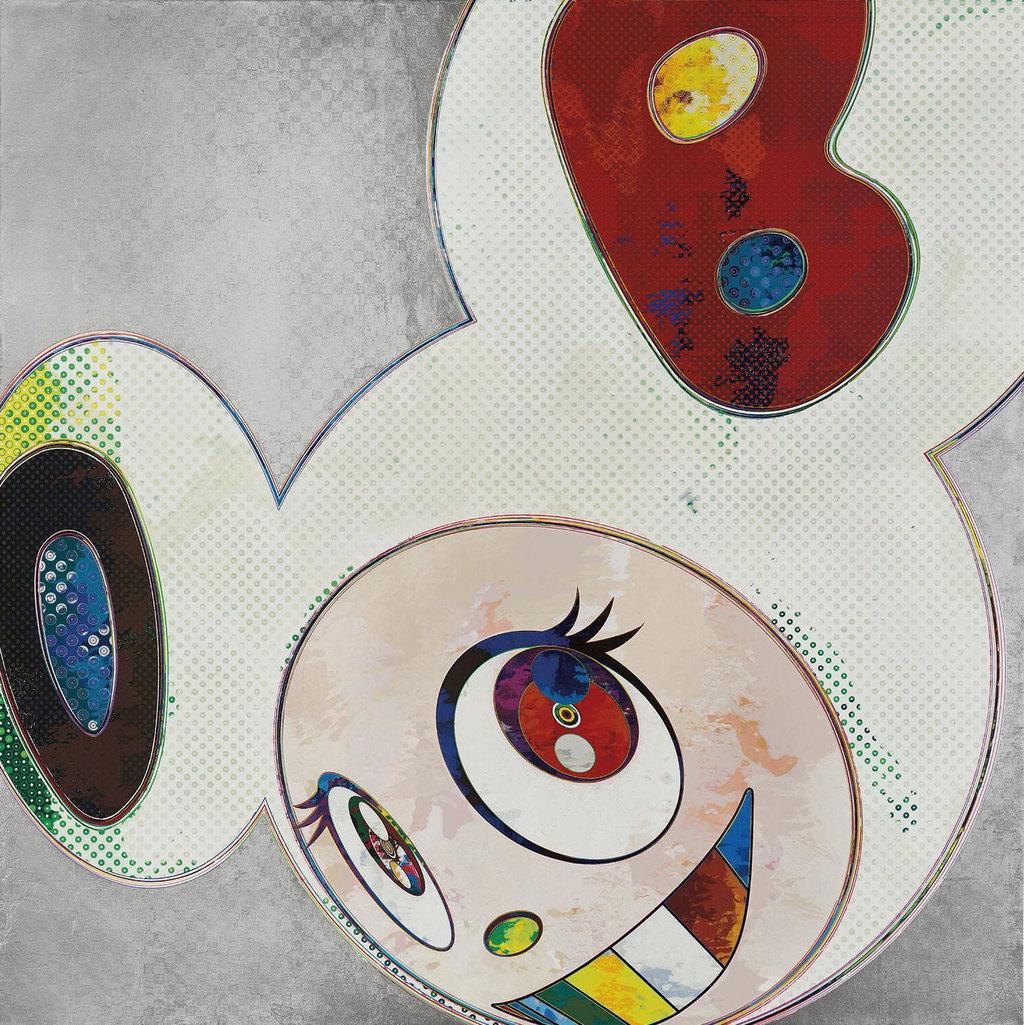 And Then x 6 (Platinum & White: The Superflat Method). Image courtesy of Christie's