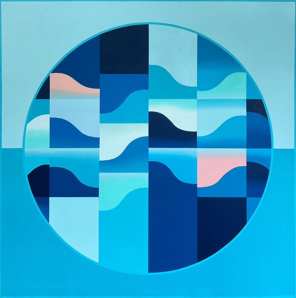 Aqueous Waves (1984). Sold for $92,400 in 2025. Image courtesy of Klas Art Auction