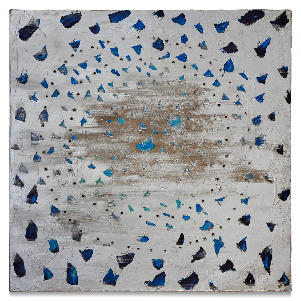 Concetto spaziale, Il cielo di Venezia by Lucio Fontana estimated at $10m (low) to $15m (high). Image courtesy of Sotheby's