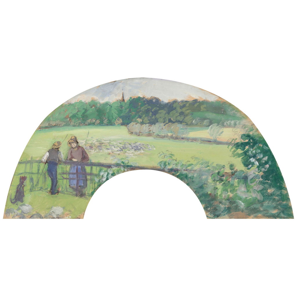 Berger et bergère à la barrière, Bazincourt. Image courtesy of Bonhams