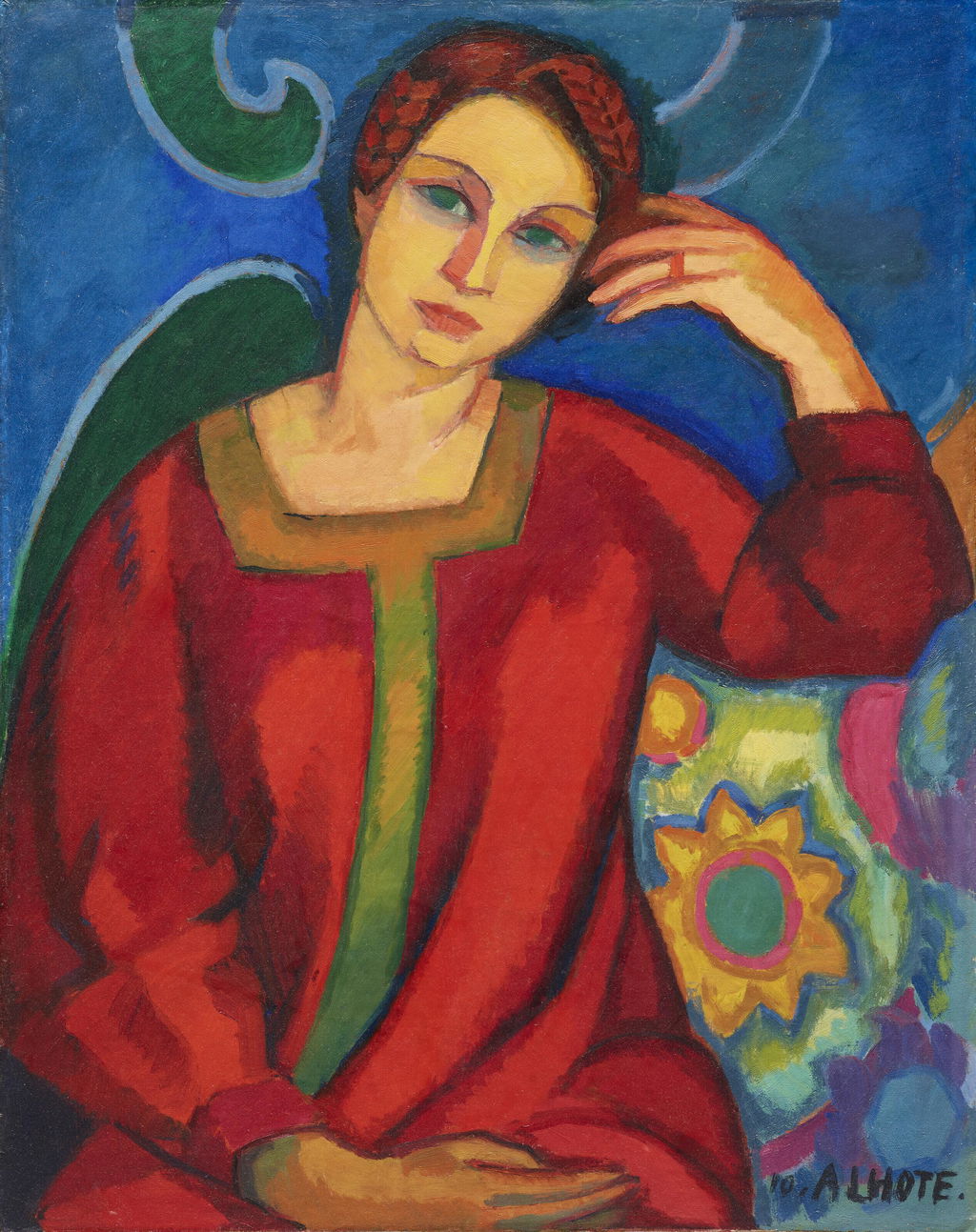 Portrait de ma femme (recto; verso) by Andre Lhote sold for $315,100.
Image courtesy of Christie's Online