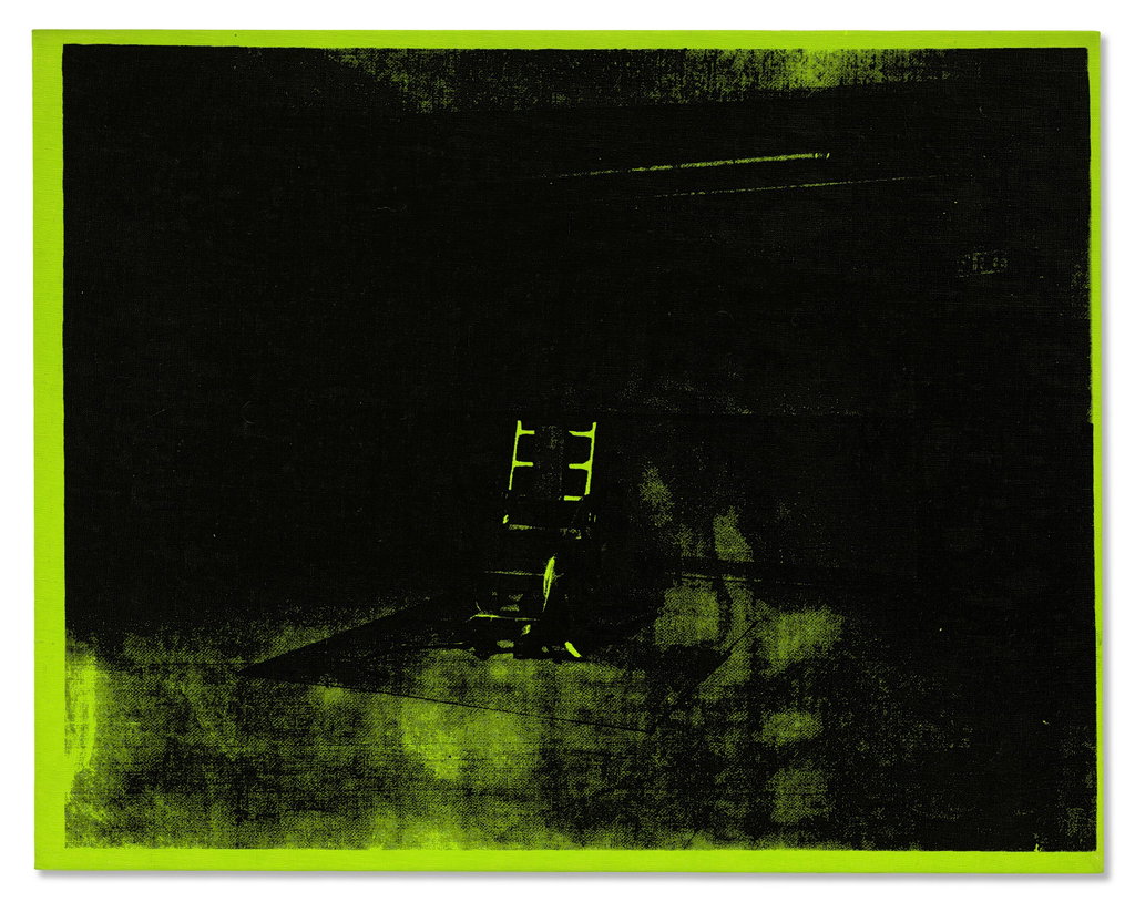 Little Electric Chair by Andy Warhol estimated at $2m (low) to $3m (high). Image courtesy of Christie's
