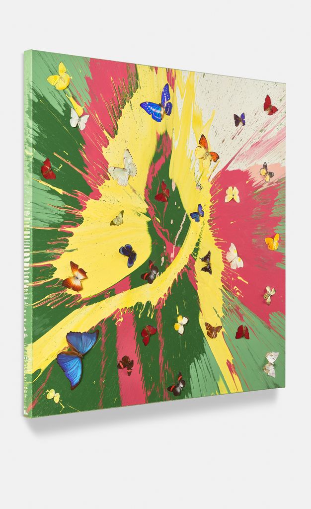 Beautiful Lemon Squirt Painting (with Butterflies) 2