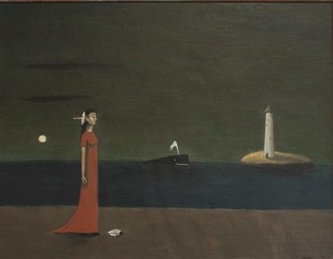 Night Arrives (1948). Sold for $149,000 in 2018. Image courtesy of Treadway Gallery