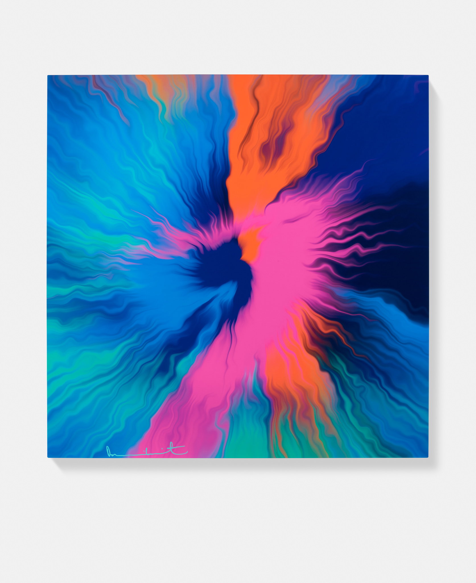 Beautiful, Only Natural, Anachronistic, Almost Indescribable, Most Wondrously Clear Bursting River Painting image #1 main image