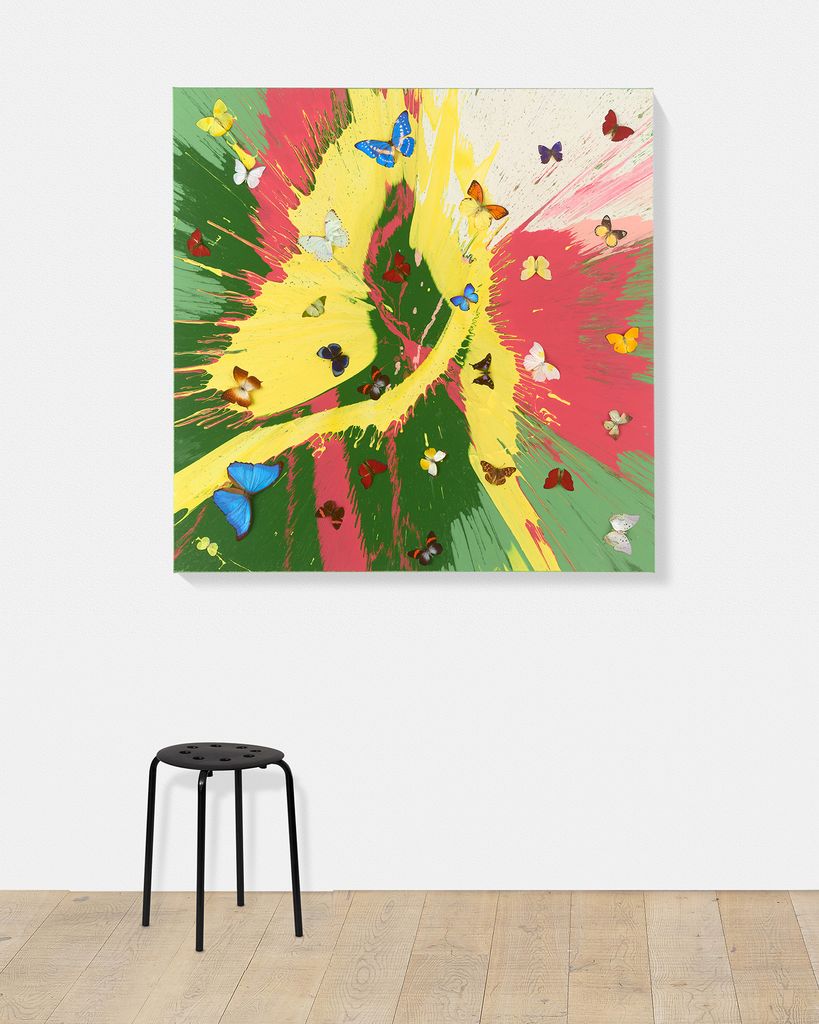 Beautiful Lemon Squirt Painting (with Butterflies) scale image