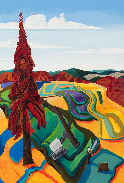 Lawrence Paul Yuxweluptun Work Heads to Auction