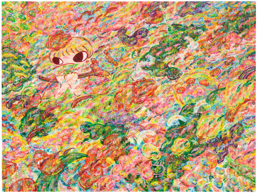 Untitled by Ayako Rokkaku estimated at $306,000 (low) to $510,000 (high). Image courtesy of Phillips