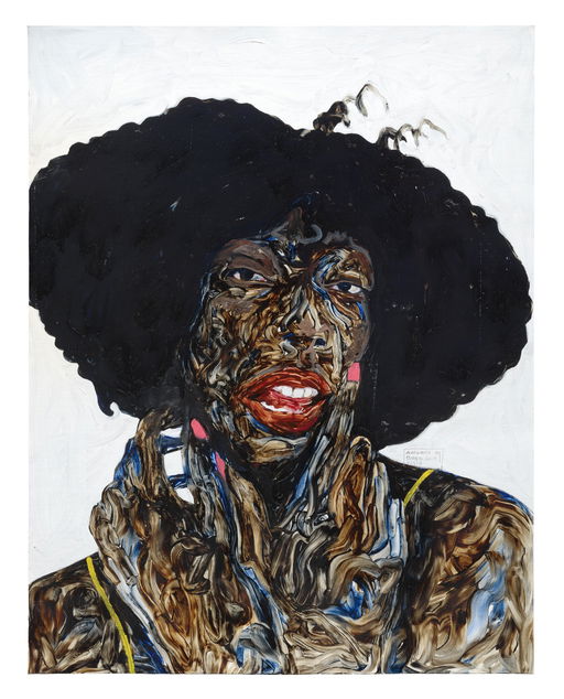 Amoako Boafo Work Sells for 15% Above Estimate at Auction