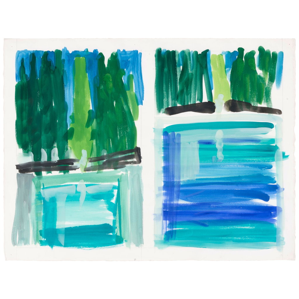 In the Garden, #53 by Jennifer Bartlett sold for $61,400. Image courtesy of Bonhams