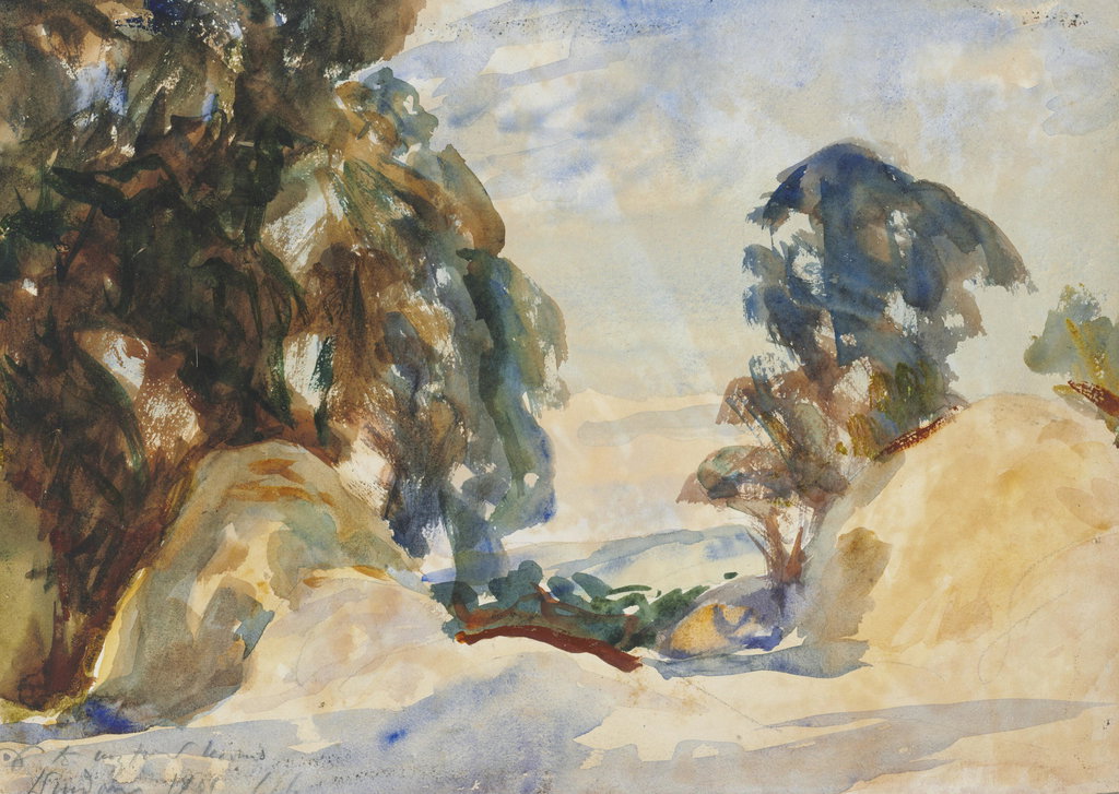 Landscape with trees, possibly Wendover, Buckinghamshire. Image courtesy of Christie's
