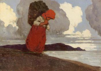 Solitary turf gatherer (1917). Sold for $459,700 in 2006. Image courtesy of Christie's