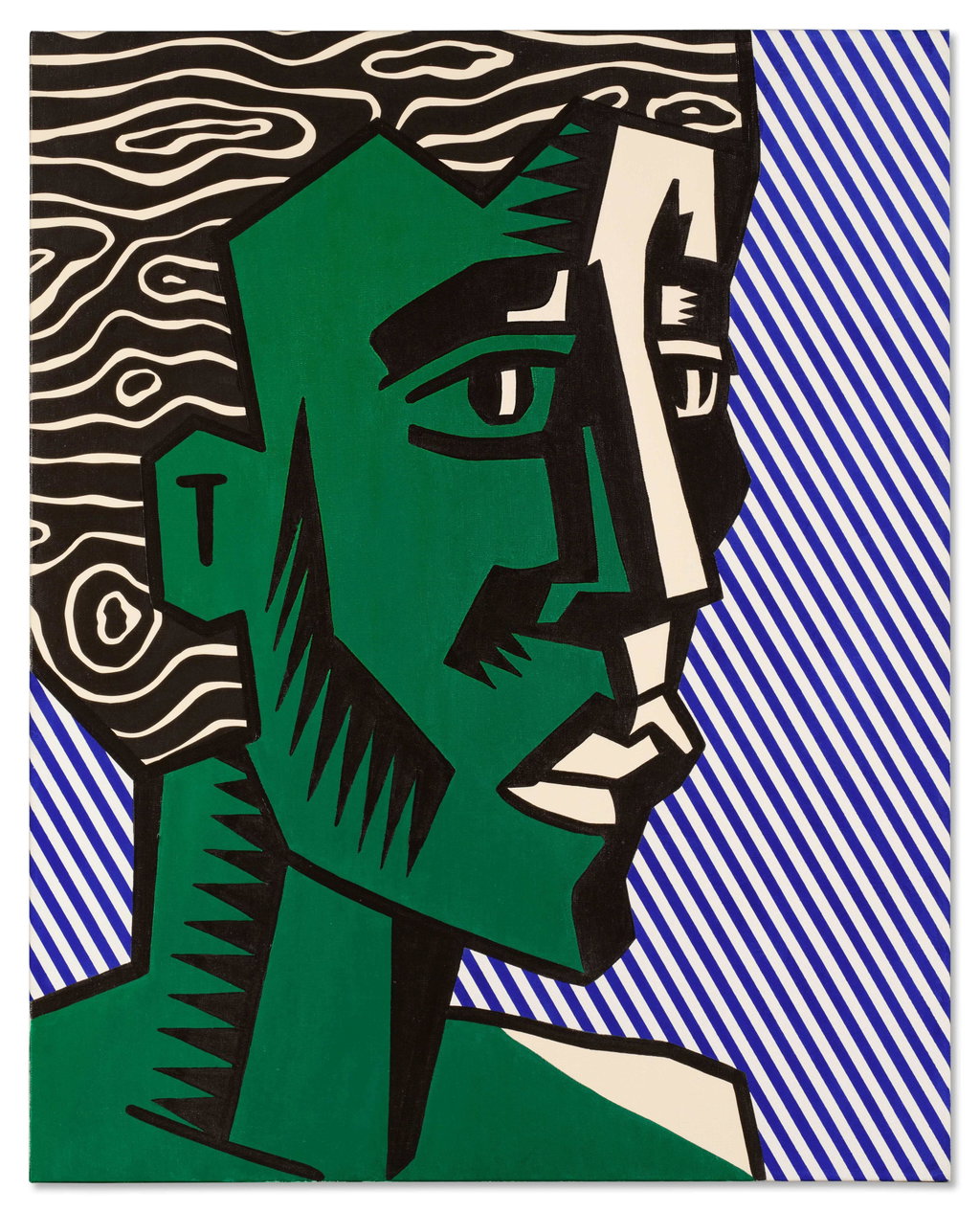 Green Head by Roy Lichtenstein estimated at $2.5m (low) to $3.5m (high). Image courtesy of Sotheby's