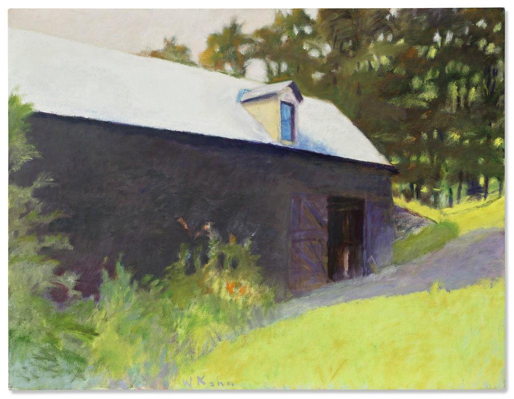 Barn with a White Roof. Image courtesy of Christie's