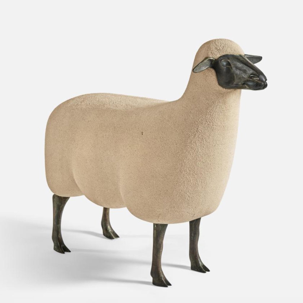 Mouton de Pierre by François-Xavier Lalanne sold for $358,400. Image courtesy of Sotheby's