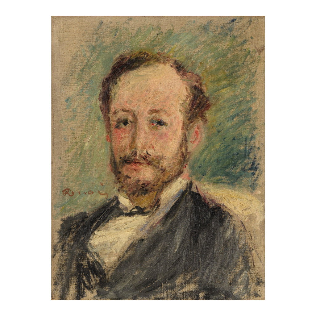 Portrait of Charles Le Coeur by Pierre-Auguste Renoir sold for $305,300. Image courtesy of Bonhams