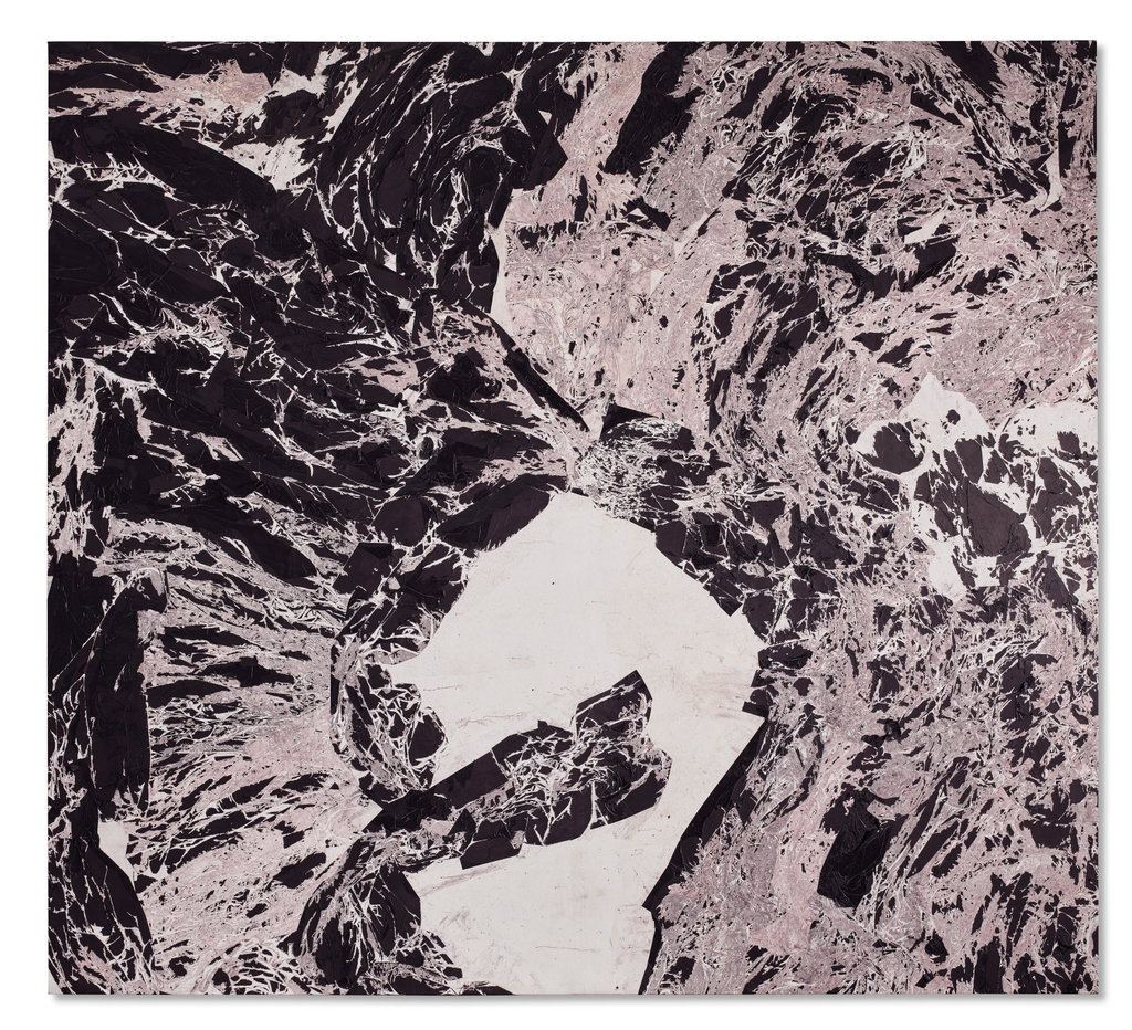 Farther South and Elsewhere by Mark Bradford sold for $1.68m. Image courtesy of Christie's