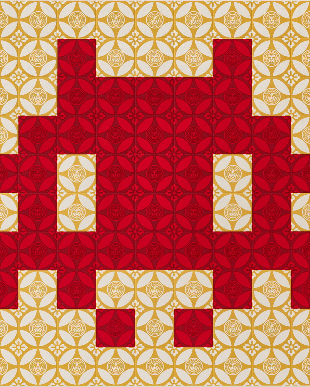 Positive Space/Negative Space (Red/Cream) image #2