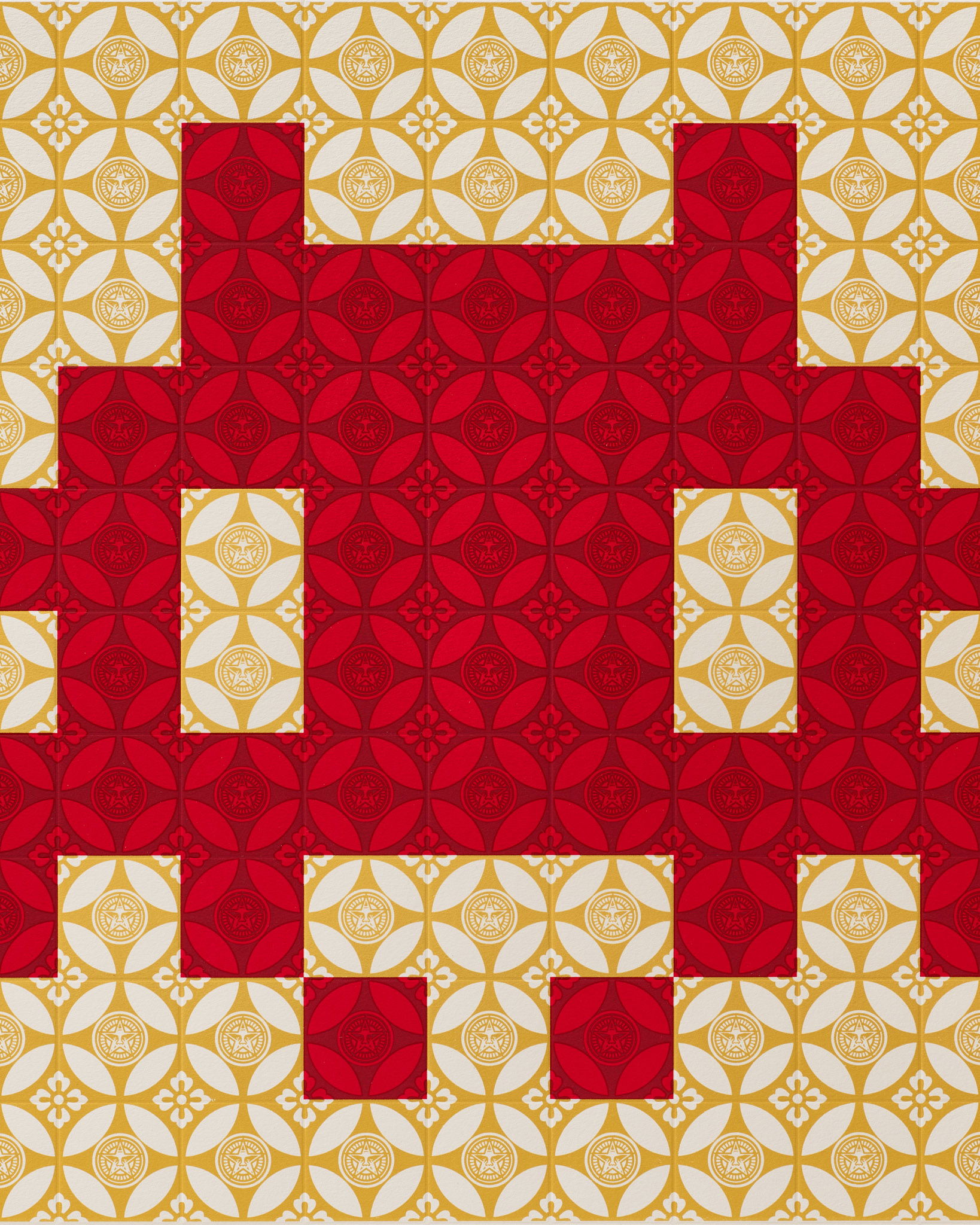 Positive Space/Negative Space (Red/Cream) image #2