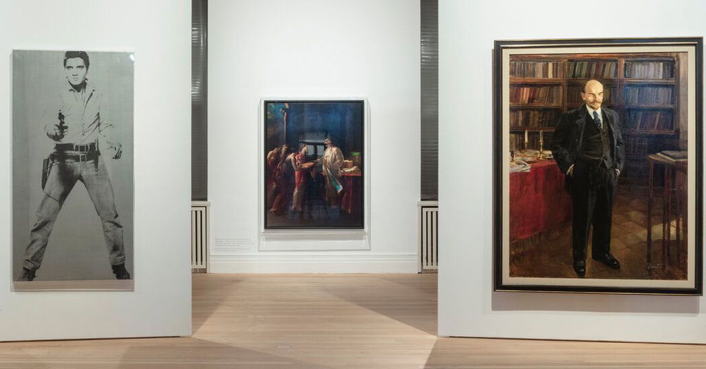 Elvis vs. Lenin: A Superpower Confrontation on Canvas