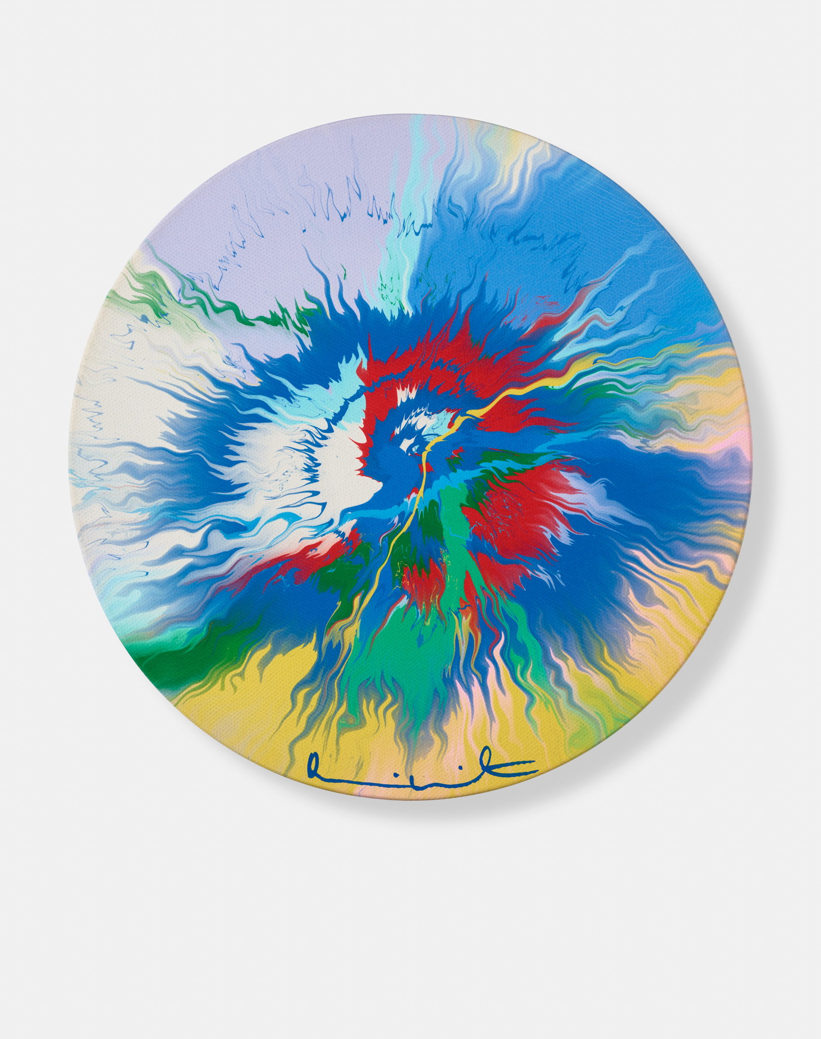 Beautiful, Almost Unconfined, Unutterably Warm, Jolly Looking Bursting River Painting image #1 main image