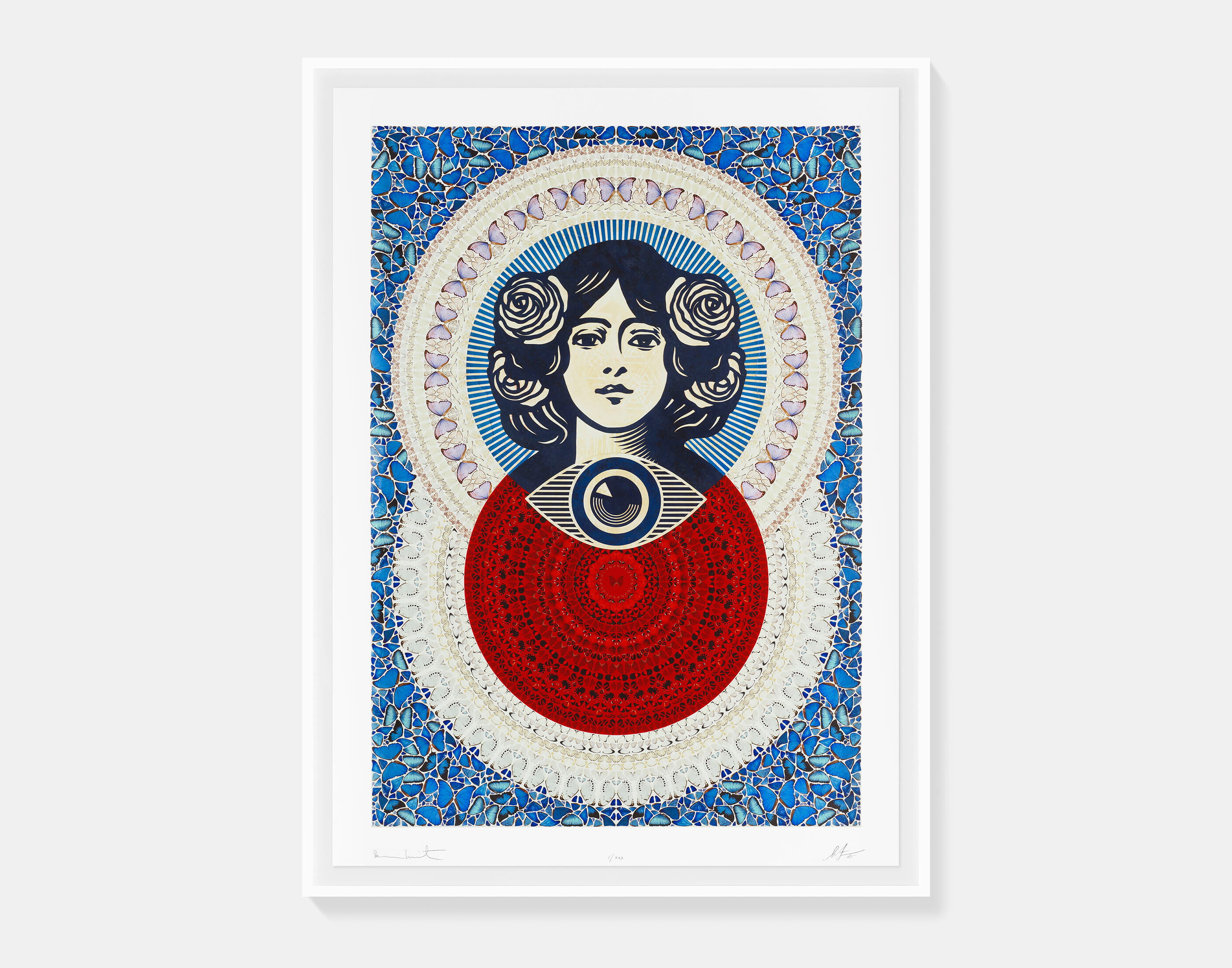 Third Eye Butterfly Mandala by Shepard Fairey & Damien Hirst