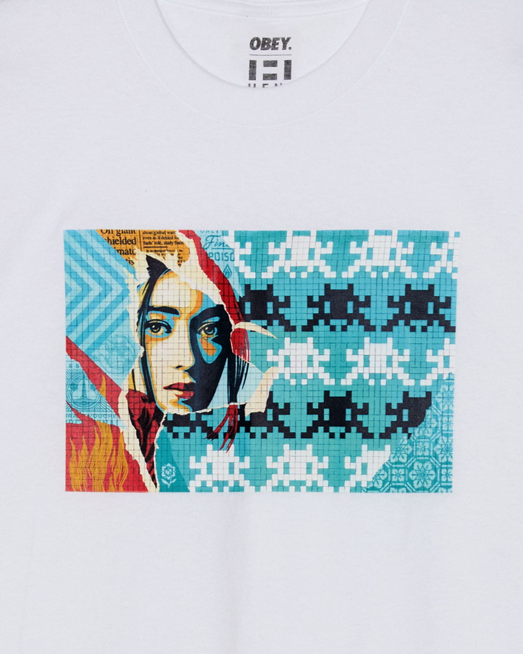 Obey Invader Classic T-Shirt - White image #3