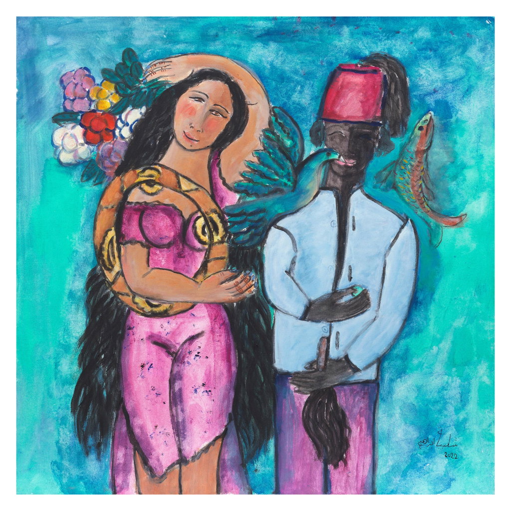 Performers (2022). Sold for $28,500 in 2025. Image courtesy of Bonhams