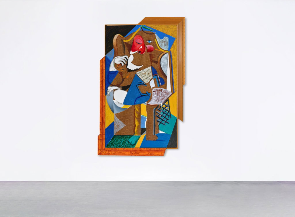Henry Reading by David Hockney estimated at $2.91m (low) to $3.71m (high). Image courtesy of Sotheby's