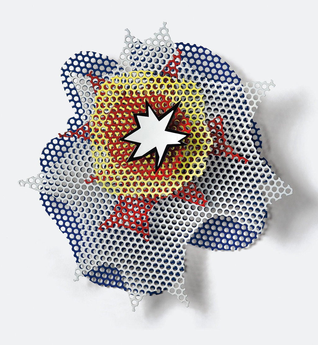 Small Wall Explosion by Roy Lichtenstein estimated at $500,000 (low) to $700,000 (high). Image courtesy of Phillips